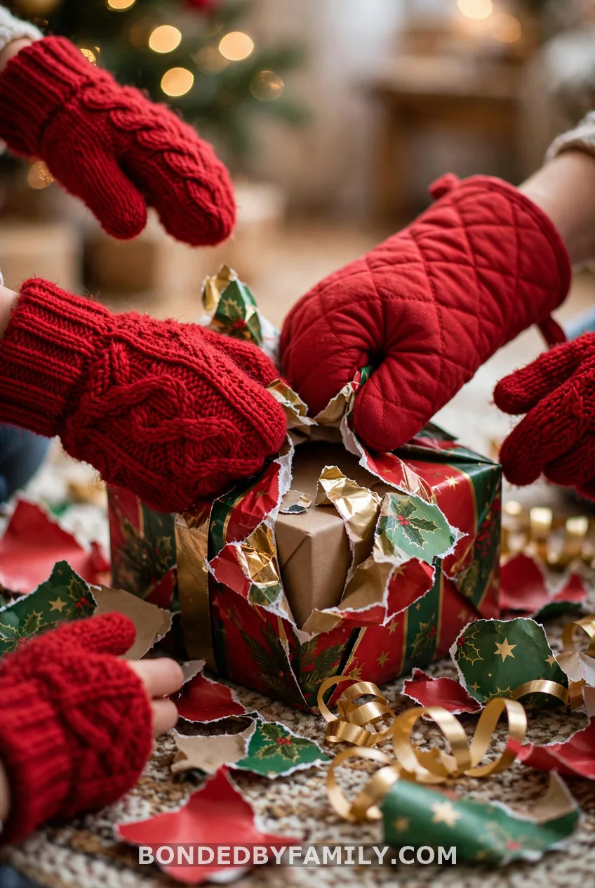 Unwrap the Prize with Mittens
