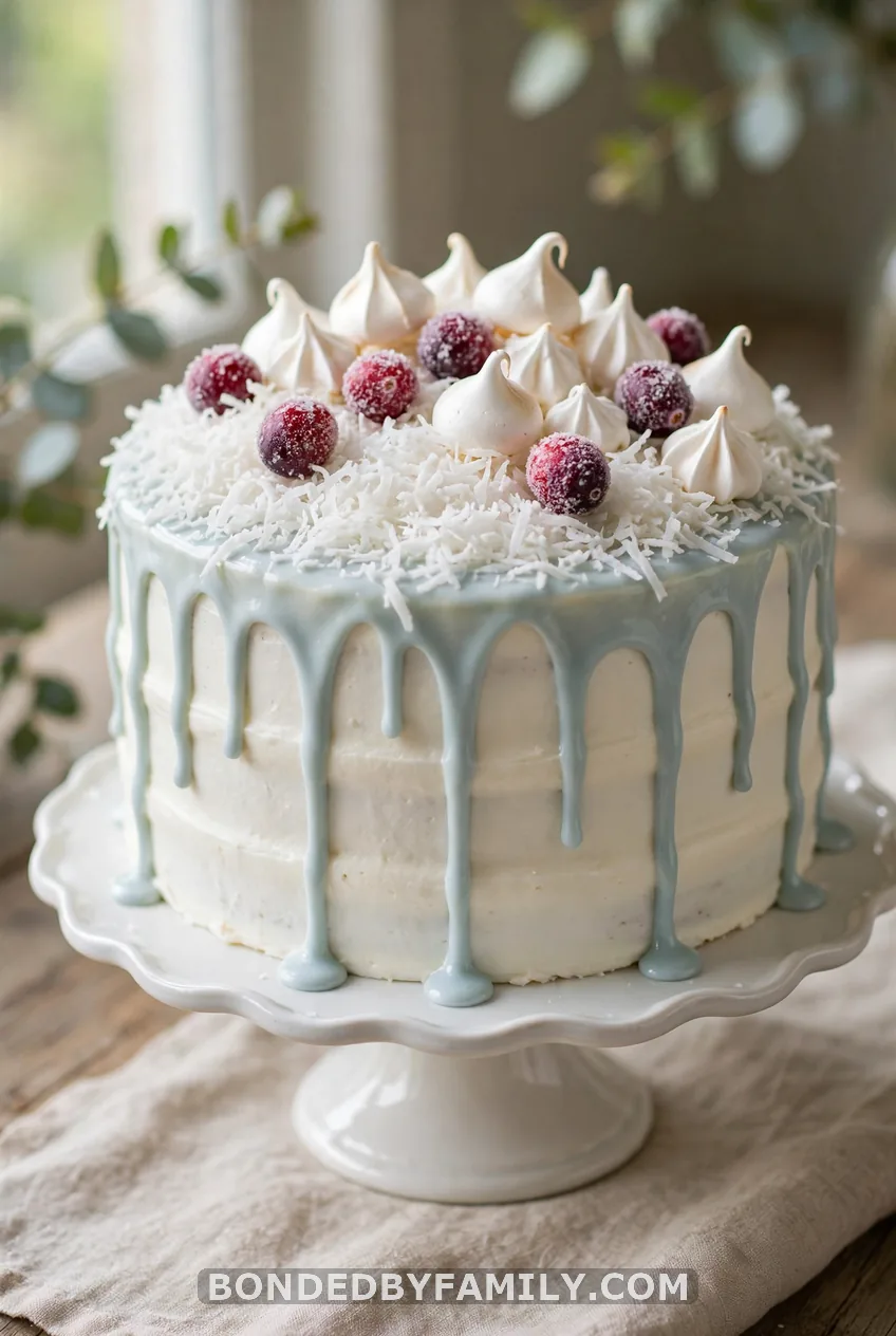 Baby, It's Cold Outside Snow-Dusted Cake