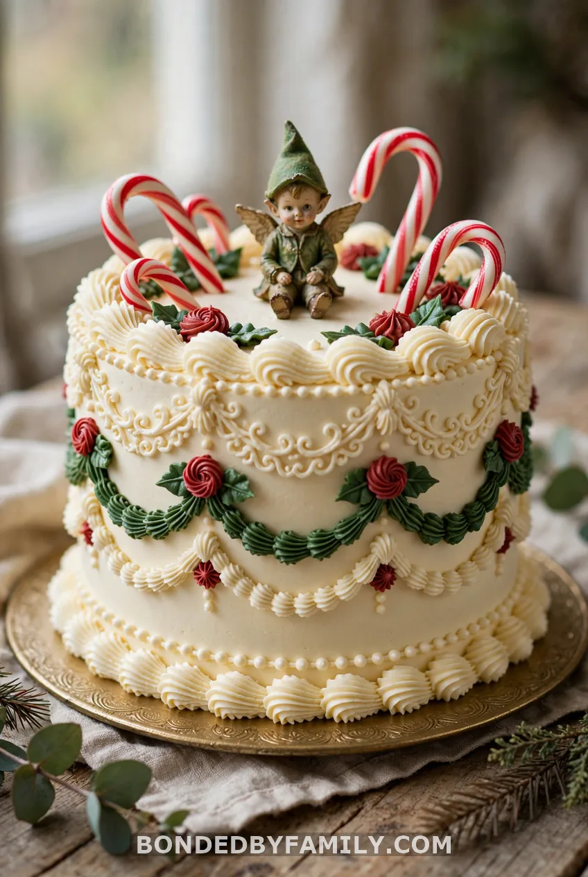 Vintage Christmas Cake