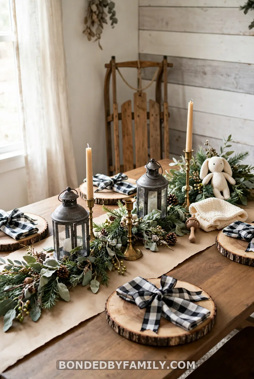 Rustic and Vintage Christmas Baby Shower