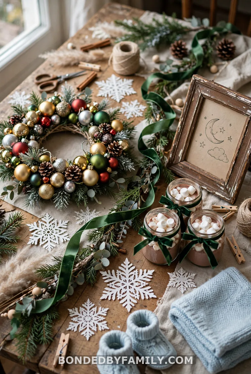 DIY Christmas Baby Shower Decorations Under $25