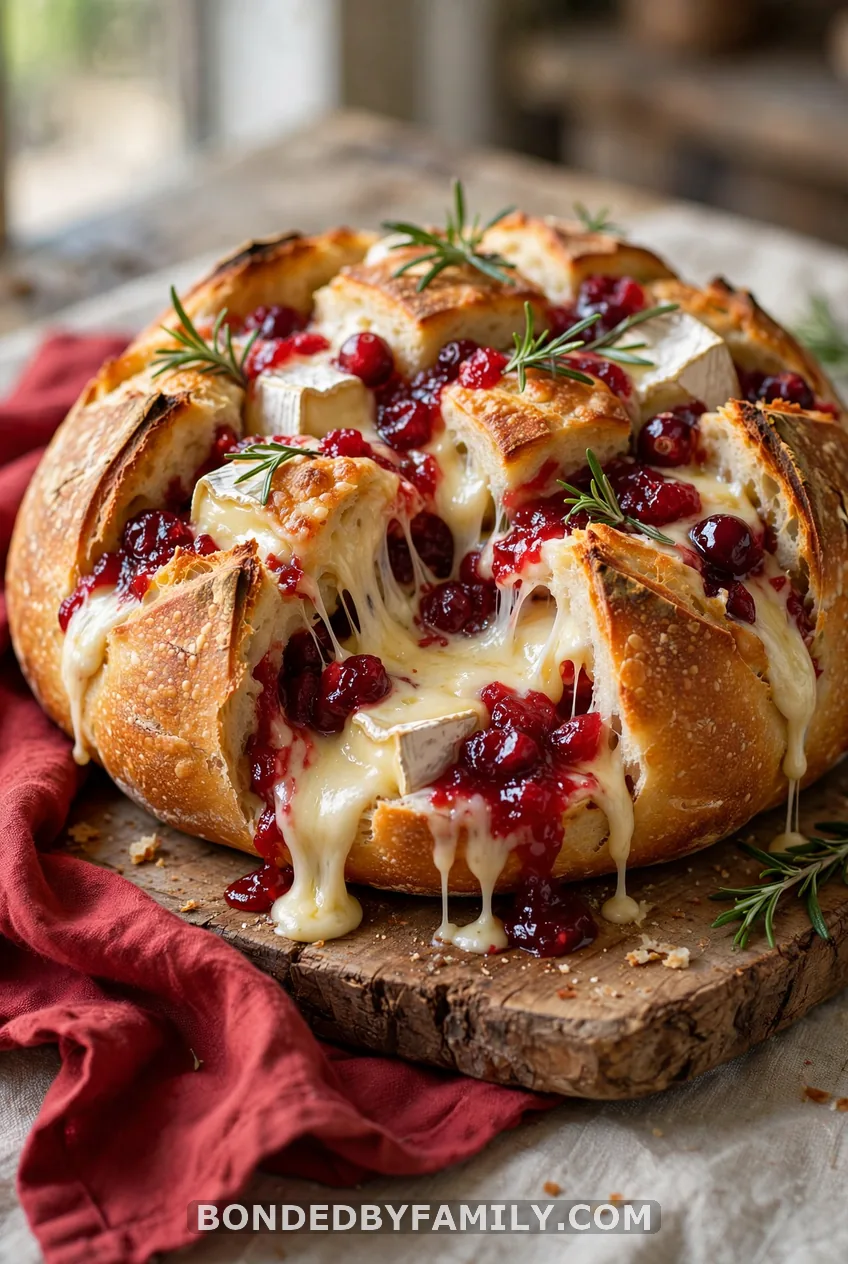 Cranberry Brie Pull-Apart Bread