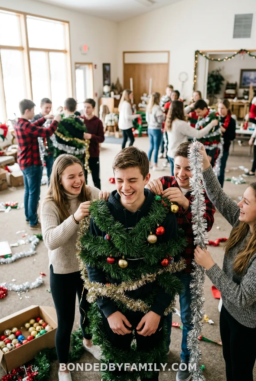 Human Christmas Tree