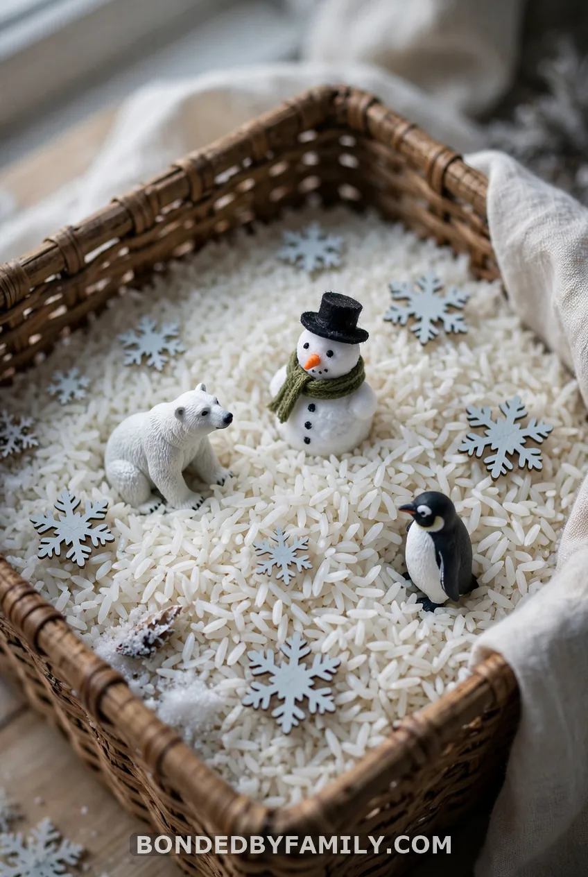 Snowy Day Rice Bin