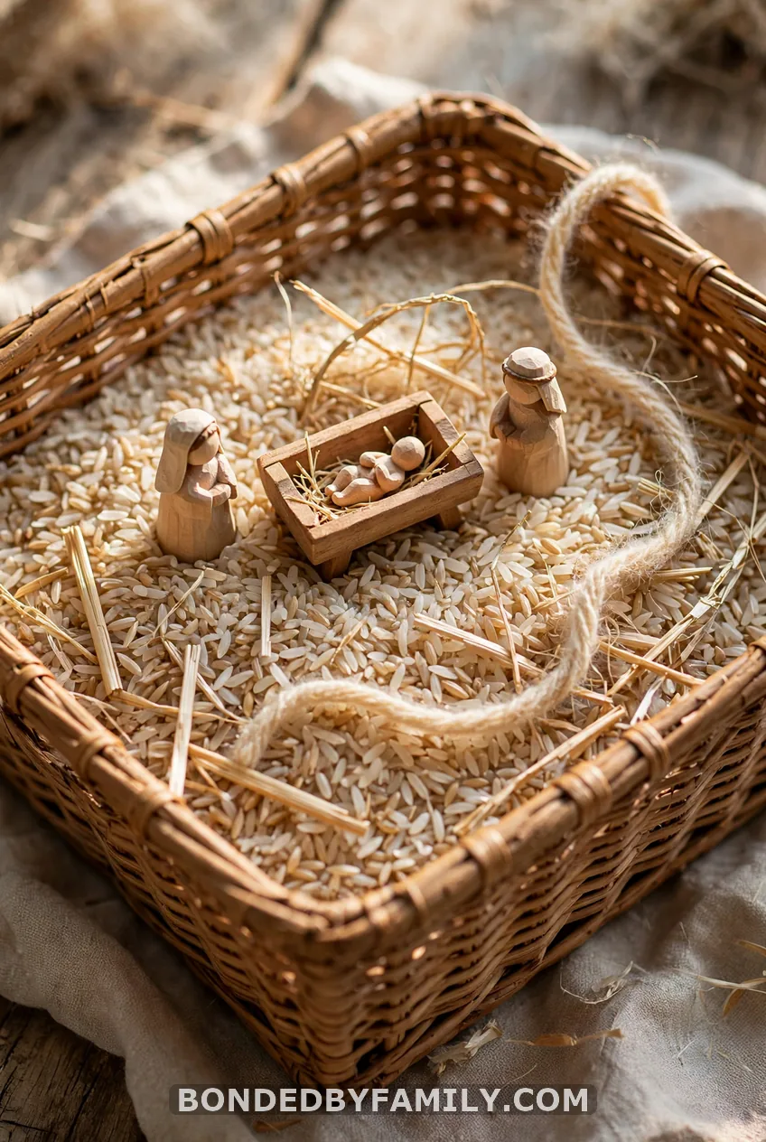 Nativity Rice Bin