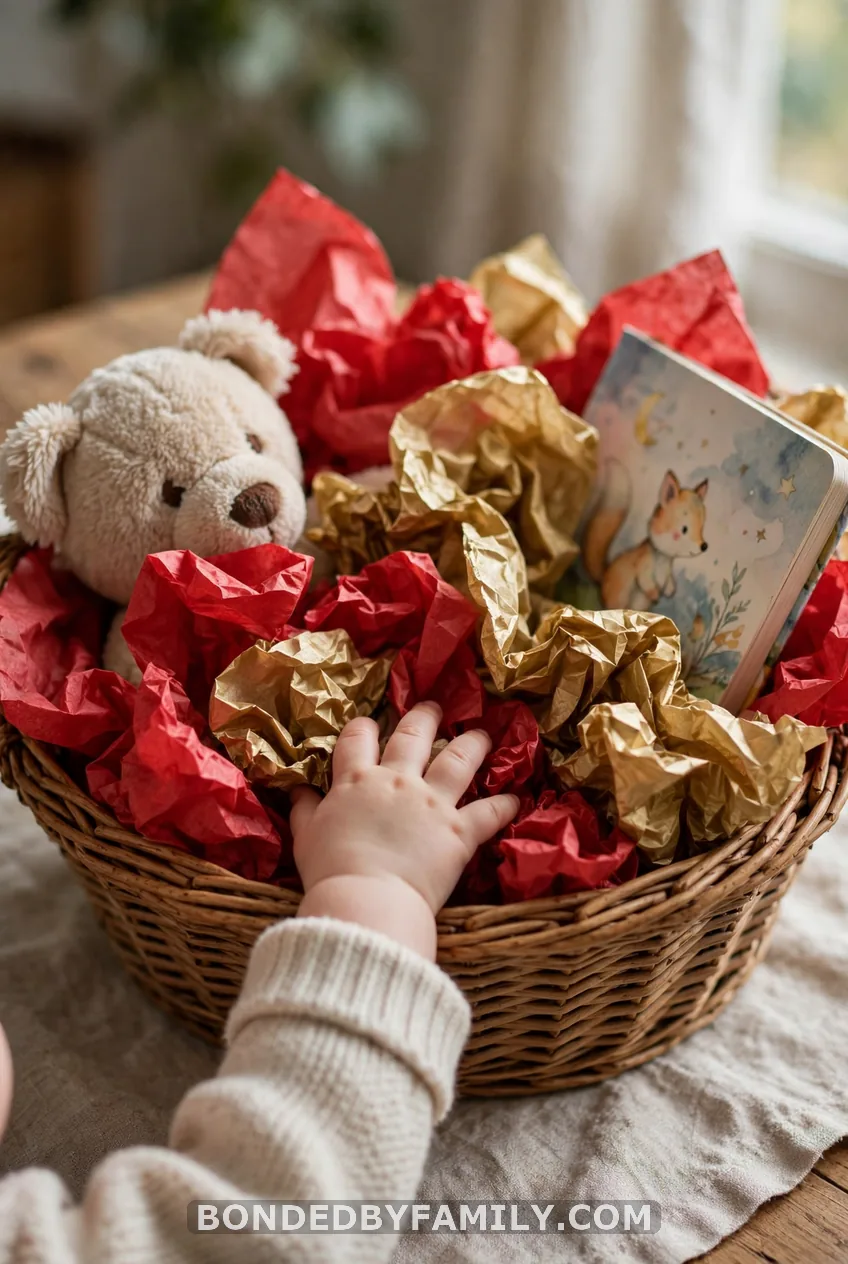 Crinkle Paper Gift Basket