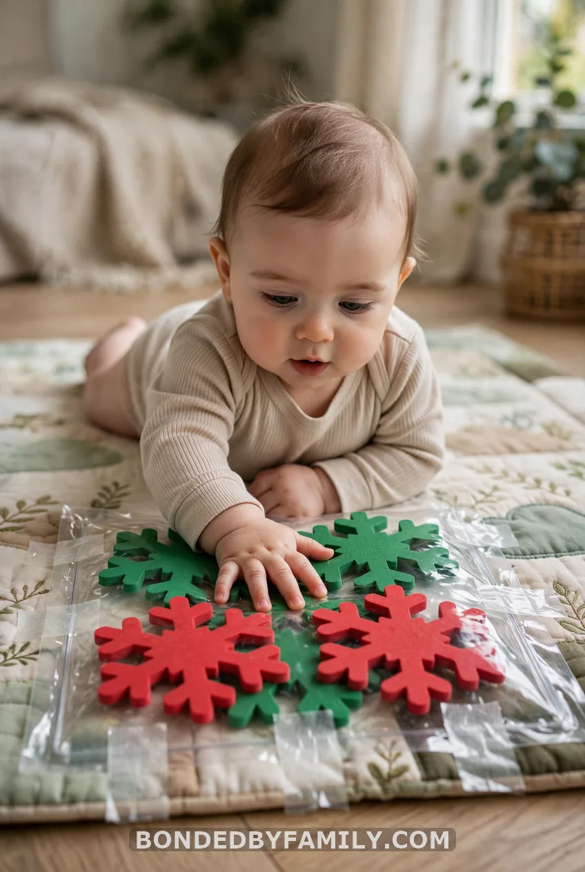 Christmas Sensory Bag for Tummy Time