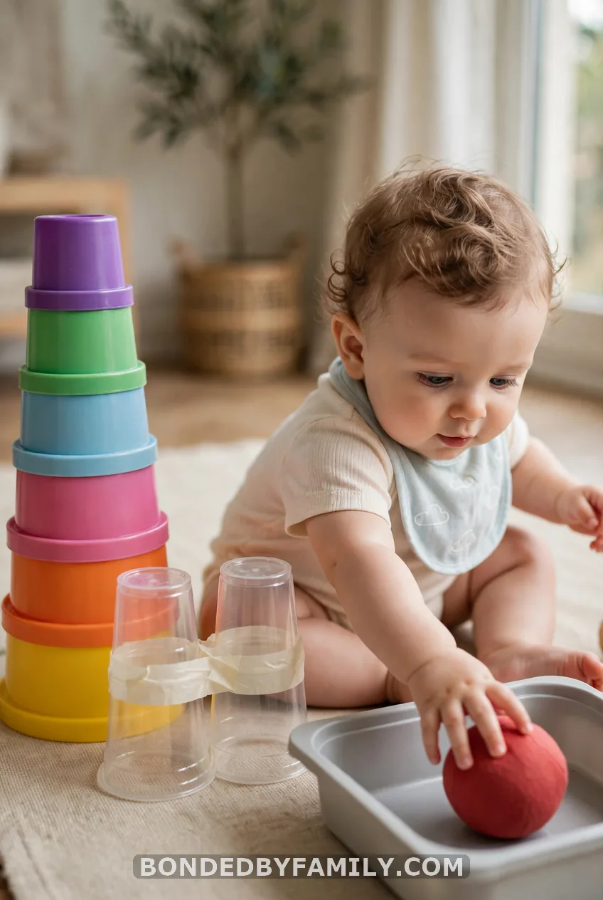 Stacking Cup and Sealed Bell Shaker Bin