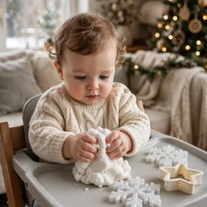 14 Christmas Sensory Bins for Babies: Taste-Safe, Large-Piece Ideas