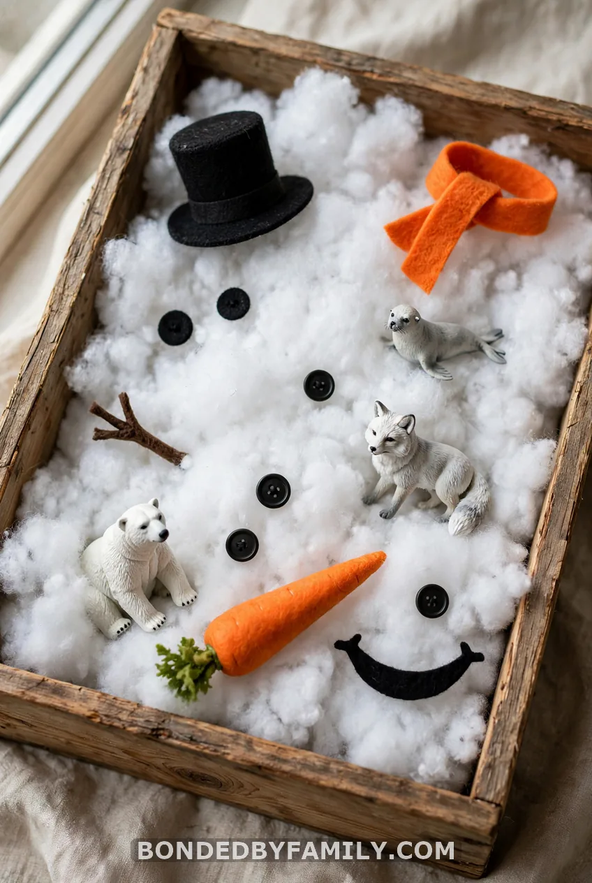 Snowy North Pole + Build-a-Snowman Bin