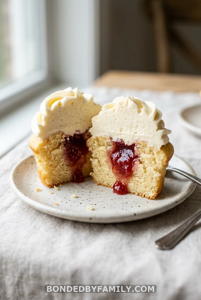 Pudding or Jam Surprise Cupcakes