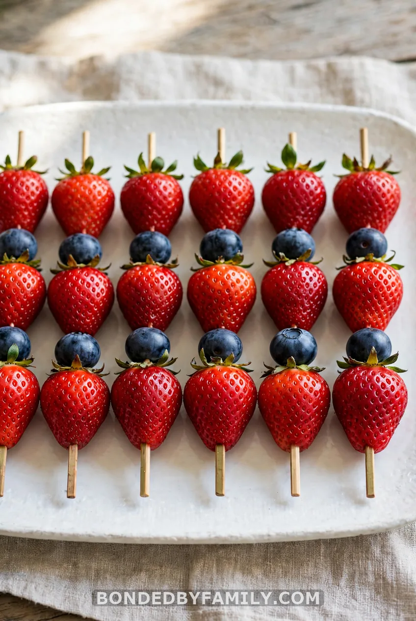 Strawberry and Blueberry Skewers