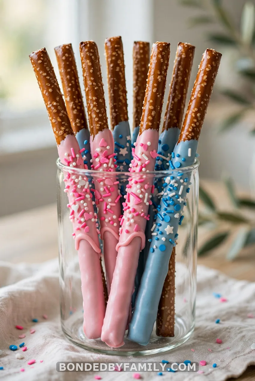 Half-Dipped Pretzel Rods