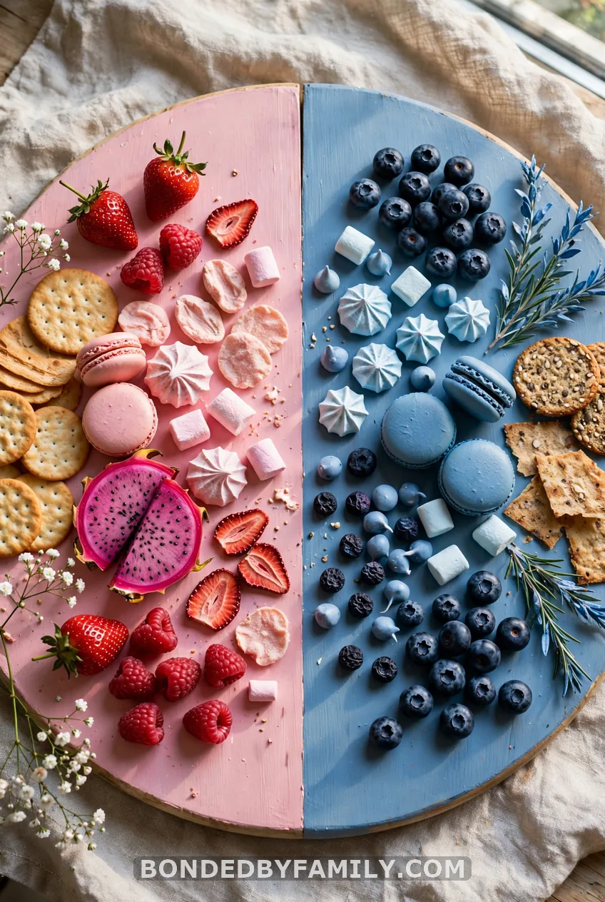 A Pink Half, Blue Half Grazing Board