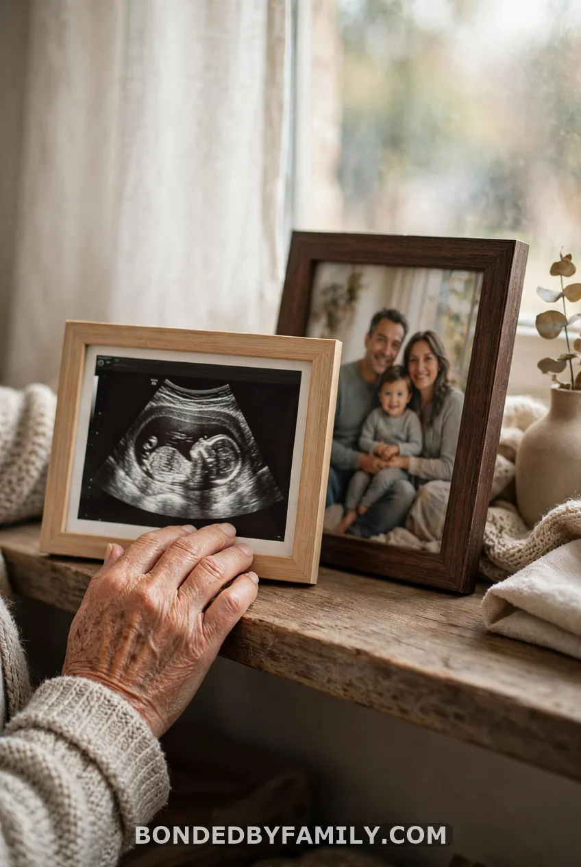 The Framed Ultrasound With a Caption