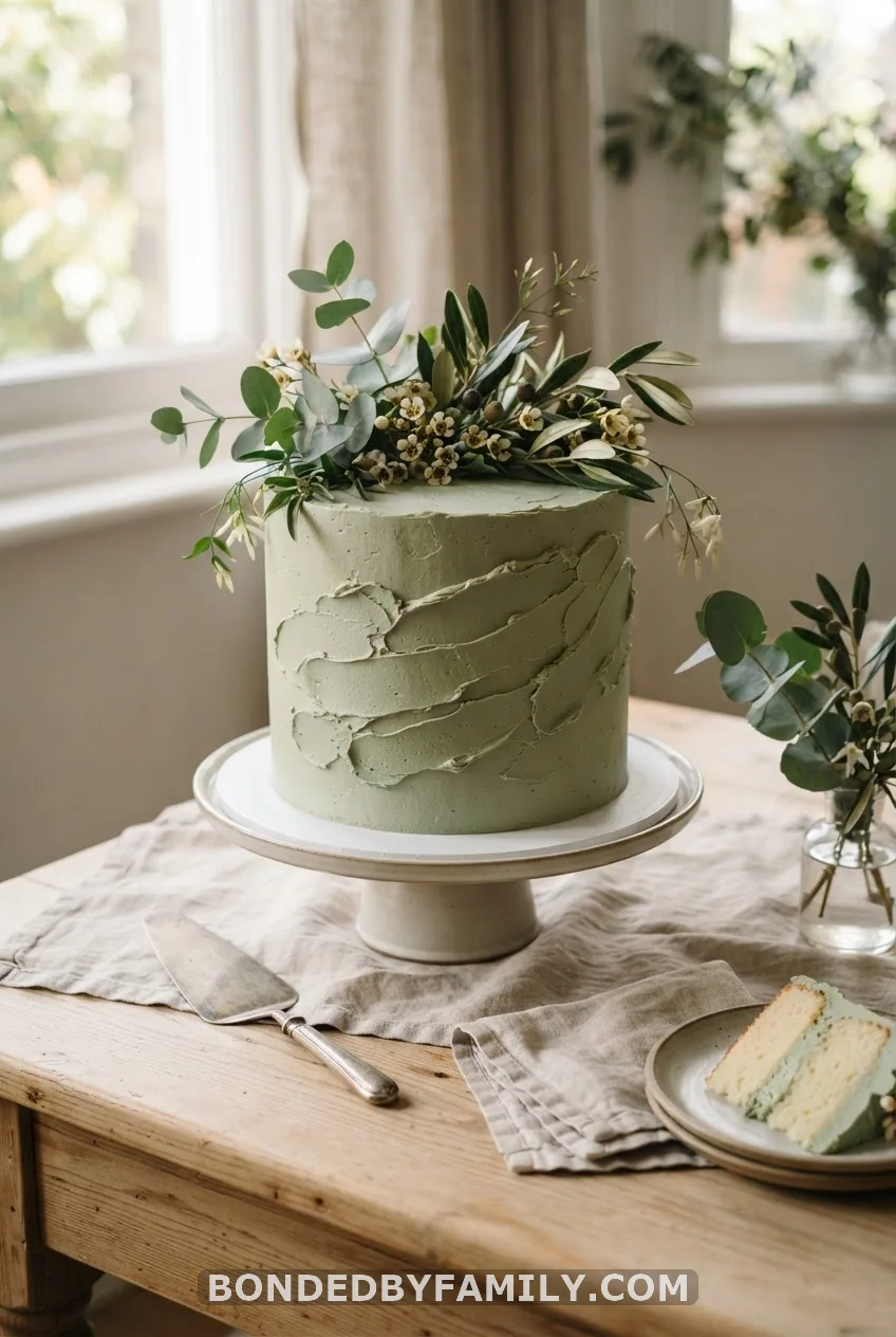 Sage Buttercream with Eucalyptus