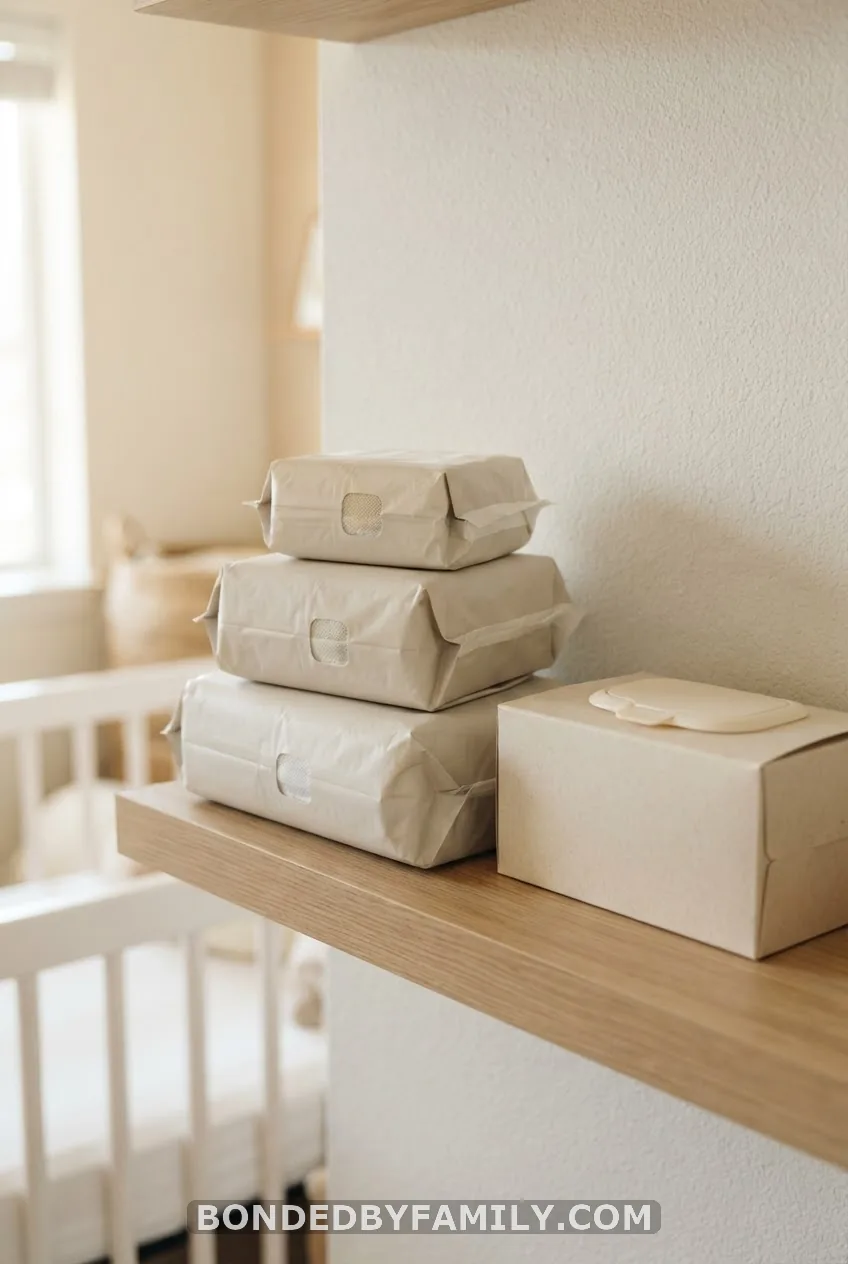 Diapers and Wipes in Mixed Sizes