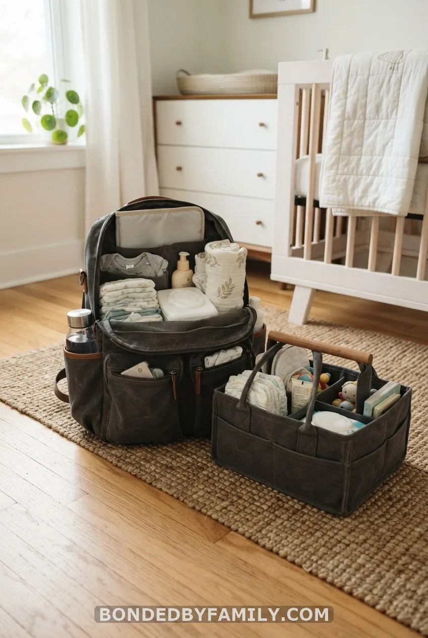 A Diaper Bag or Diaper Caddy