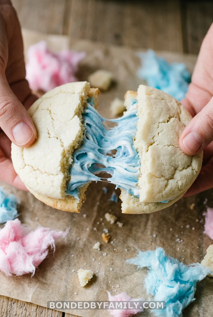 Cotton Candy Sugar Cookie Sandwiches