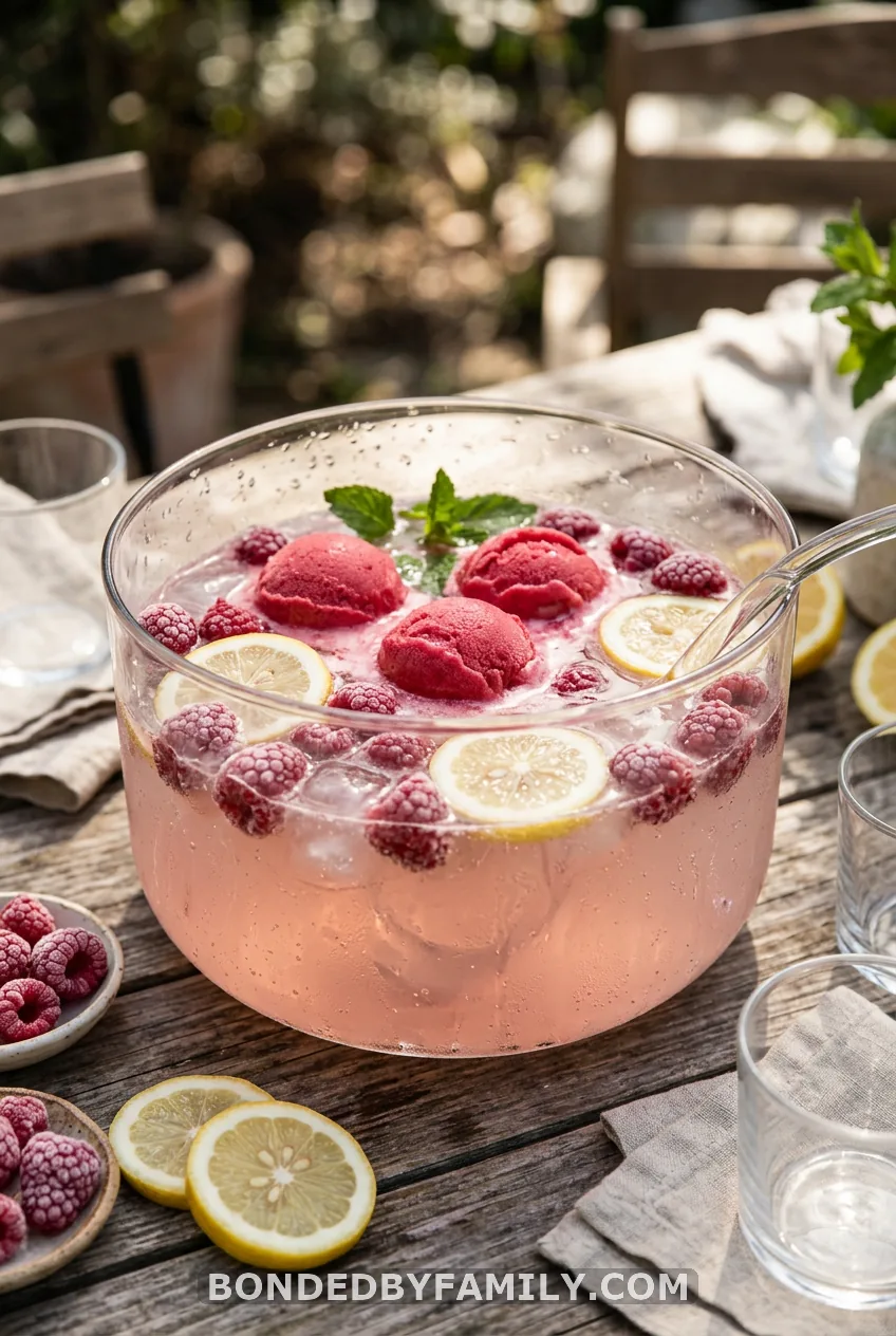 Pink Lemonade Sorbet Punch