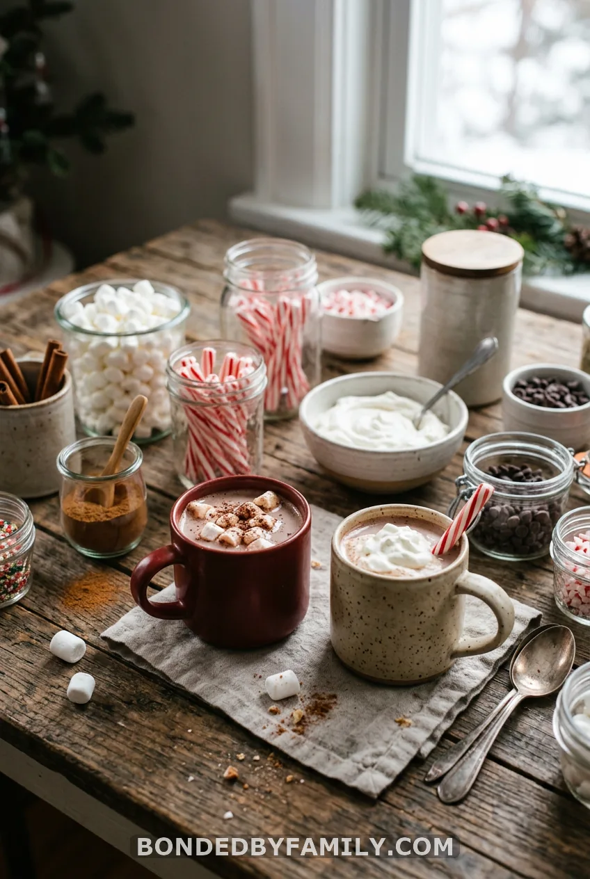 Hot Cocoa Bar and Cozy Food