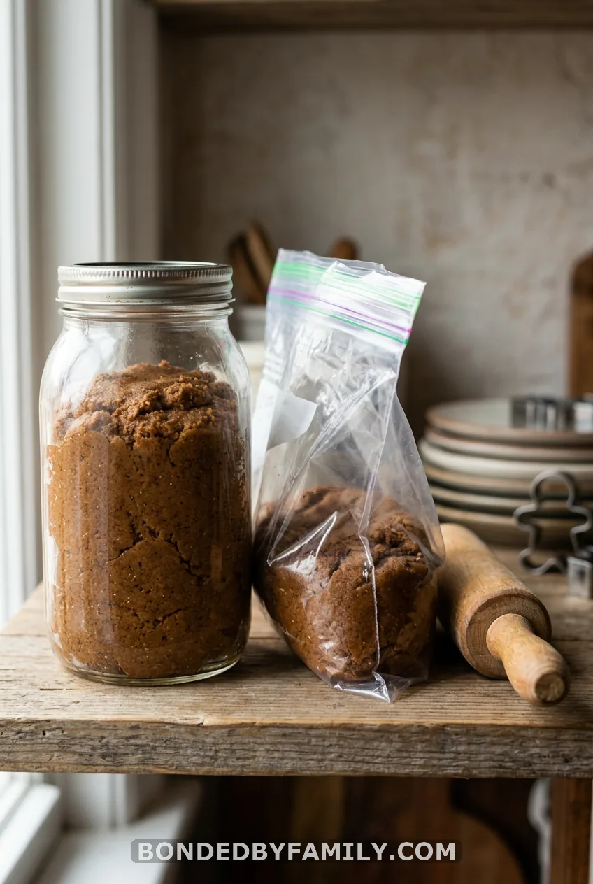 Fix and Store Your Gingerbread Playdough