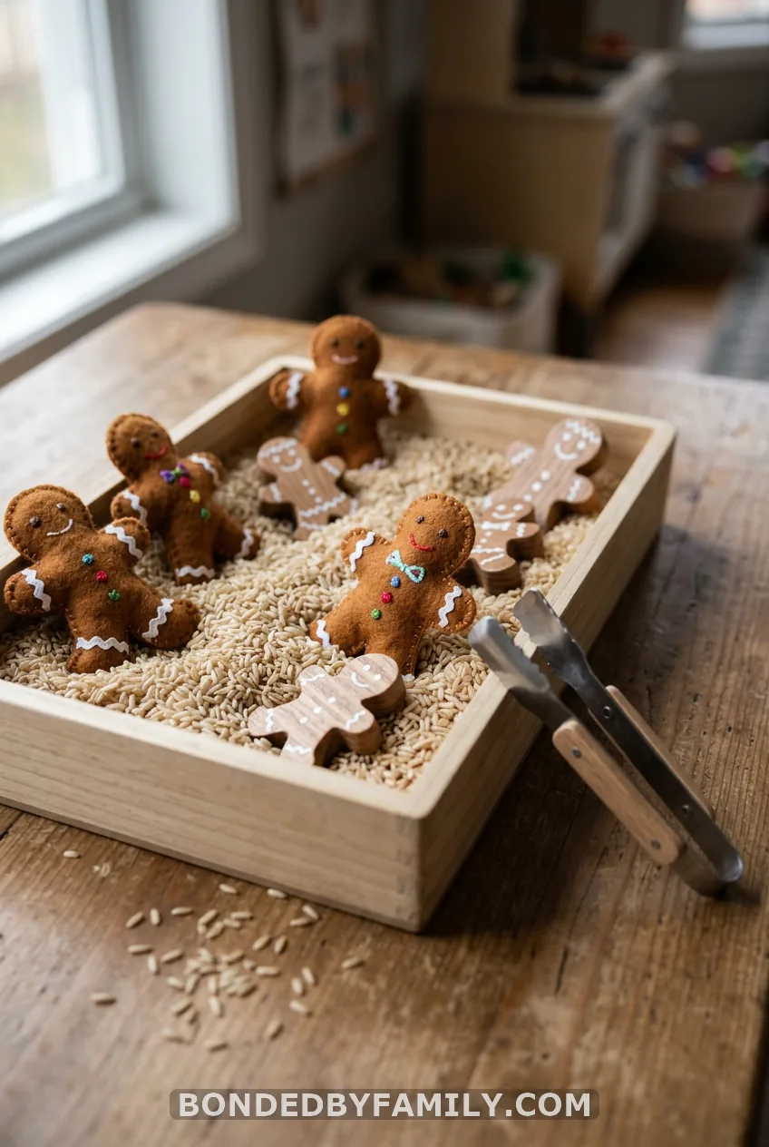 Gingerbread Man Sensory Bin