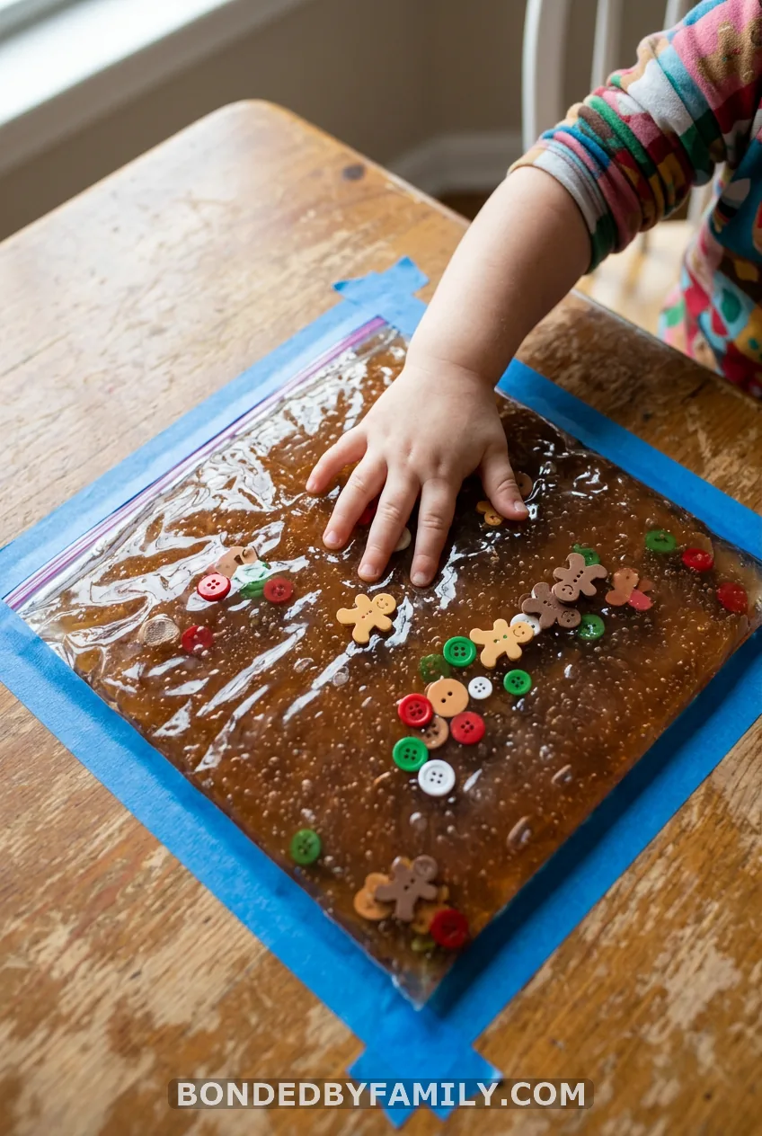 Mess-Free Gingerbread Sensory Bag