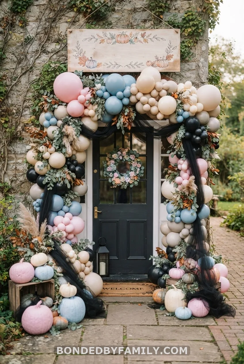 Pastel Pumpkin Patch and Painted Banner