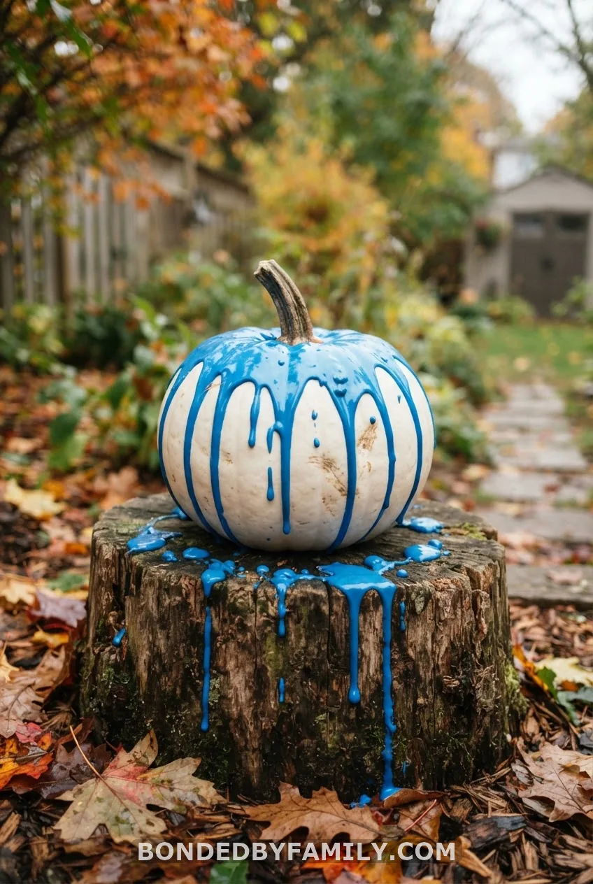 Paint-Pour Pumpkin