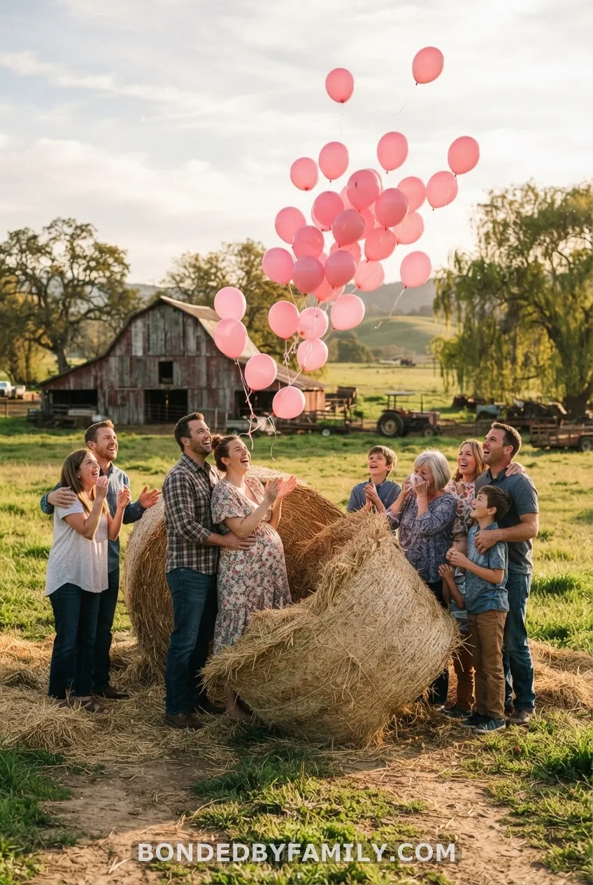 Hay Bale Balloon Reveal