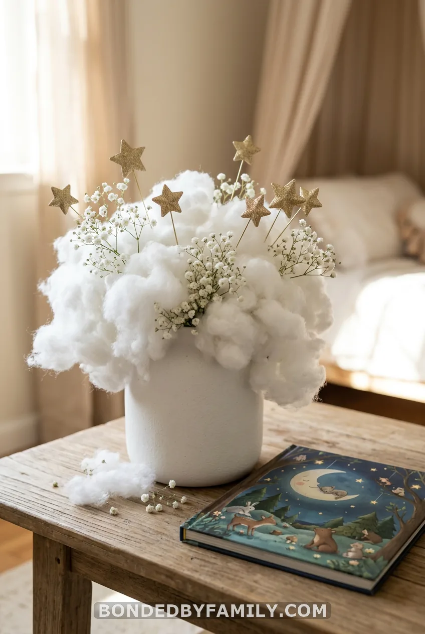Cotton Cloud Centerpieces