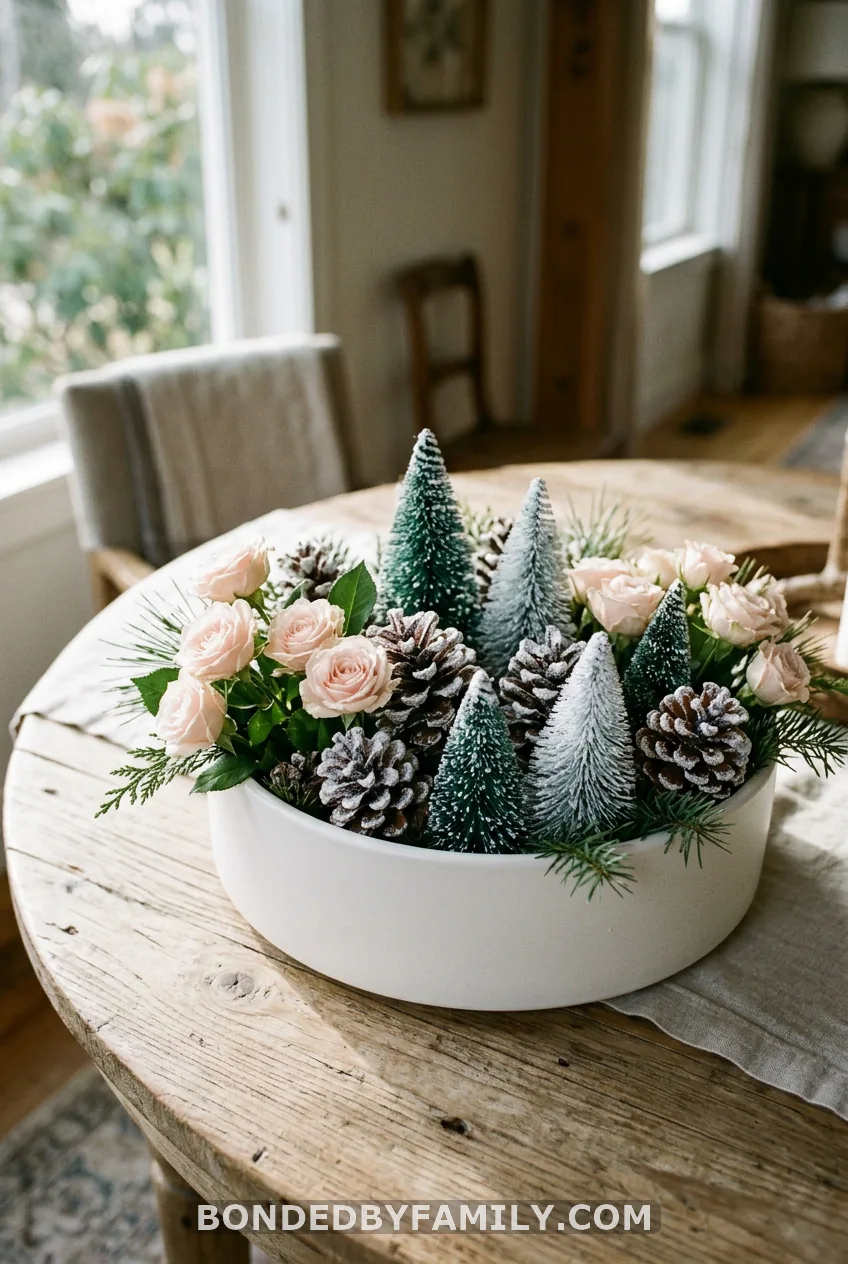 Roses, Pinecones, and Bottle-Brush Trees