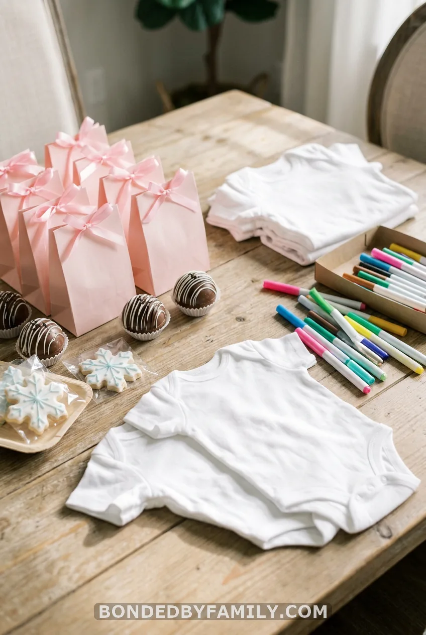 Favors, Invites, and a Onesie Station