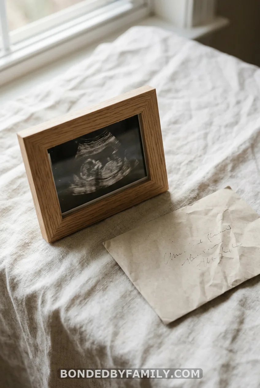A Sonogram in a Frame or a Card