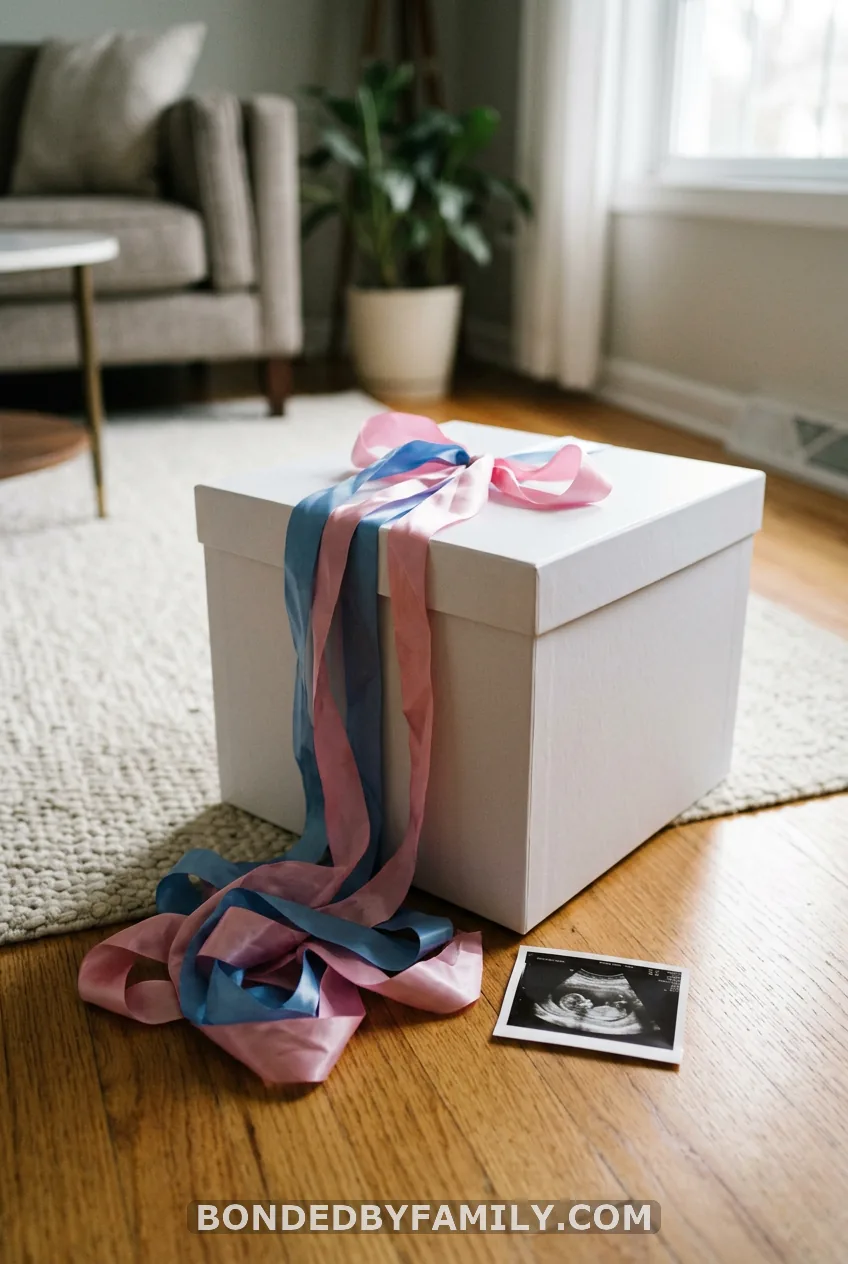 A Gift Box With a Balloon Inside