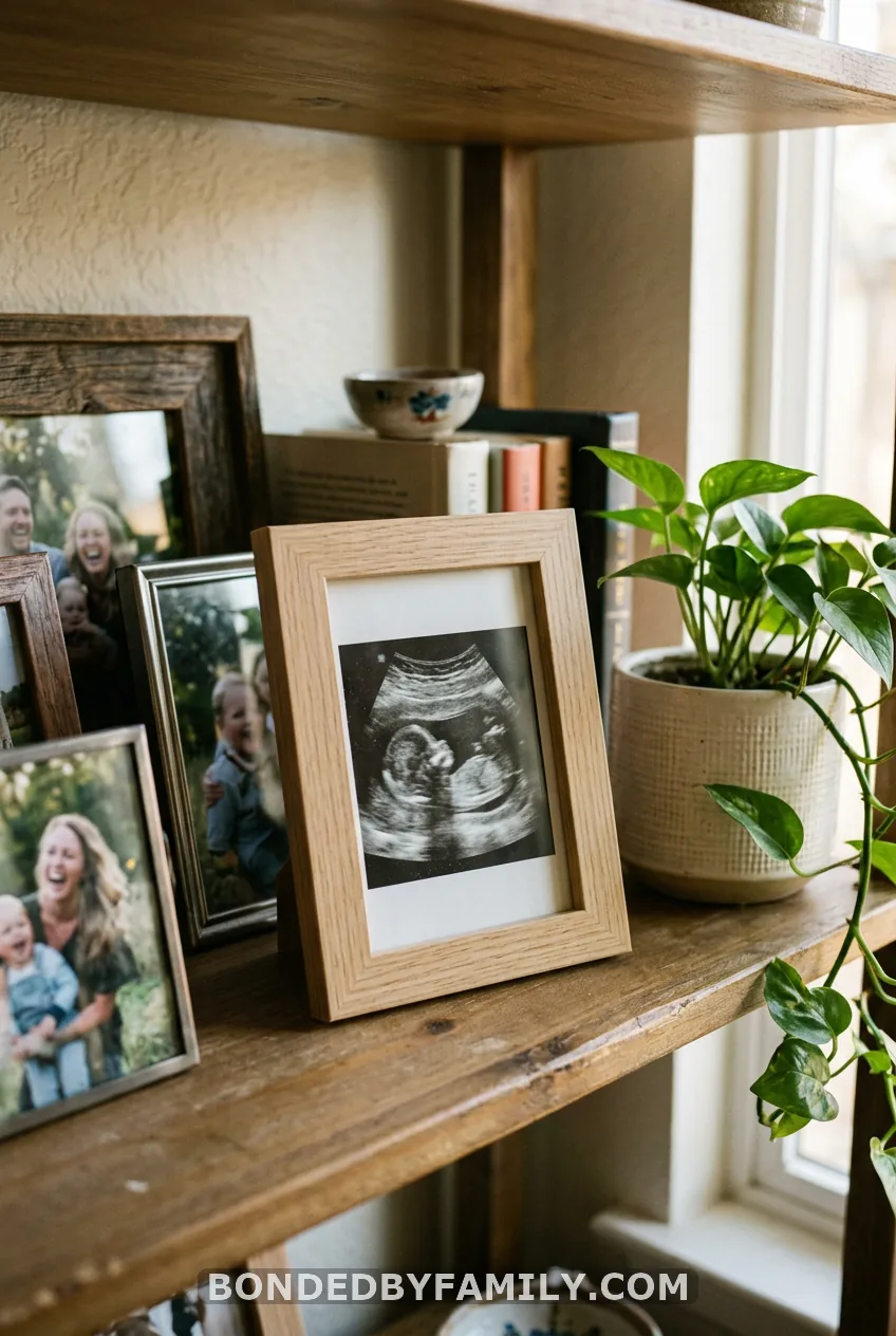 A Framed Ultrasound With a Promotion Certificate