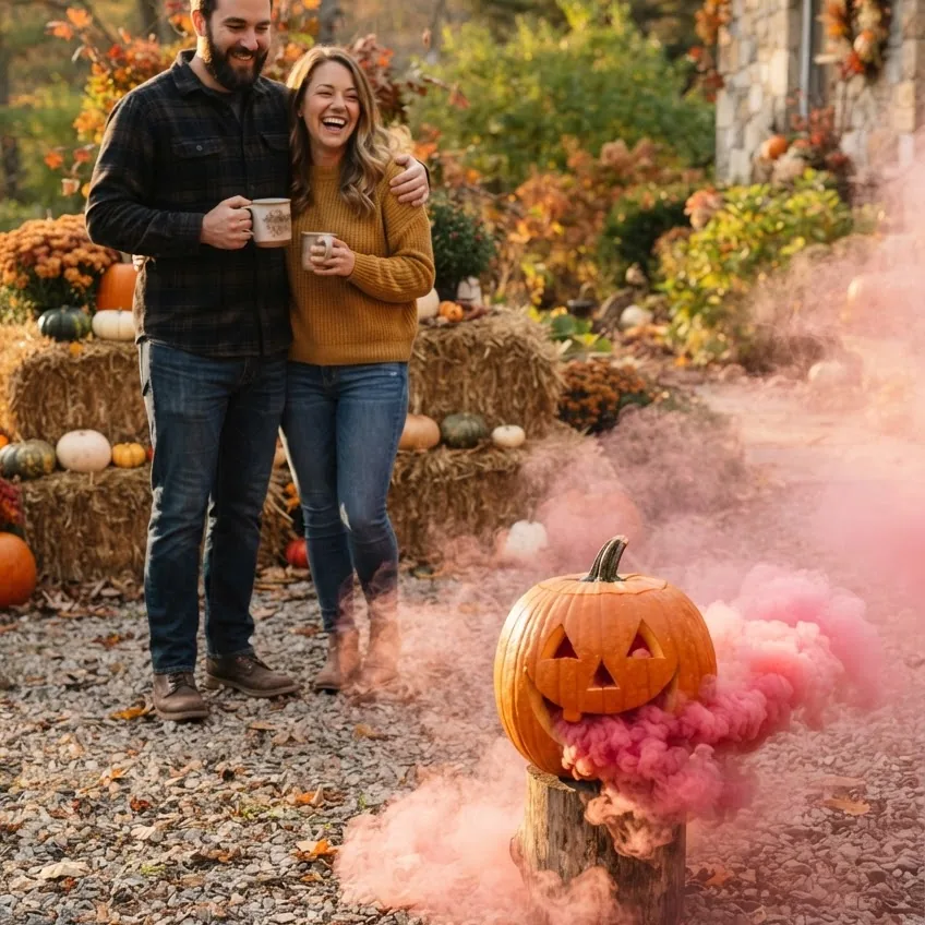 Pumpkin Smoke Bomb Reveal (The Crowd-Pleaser)