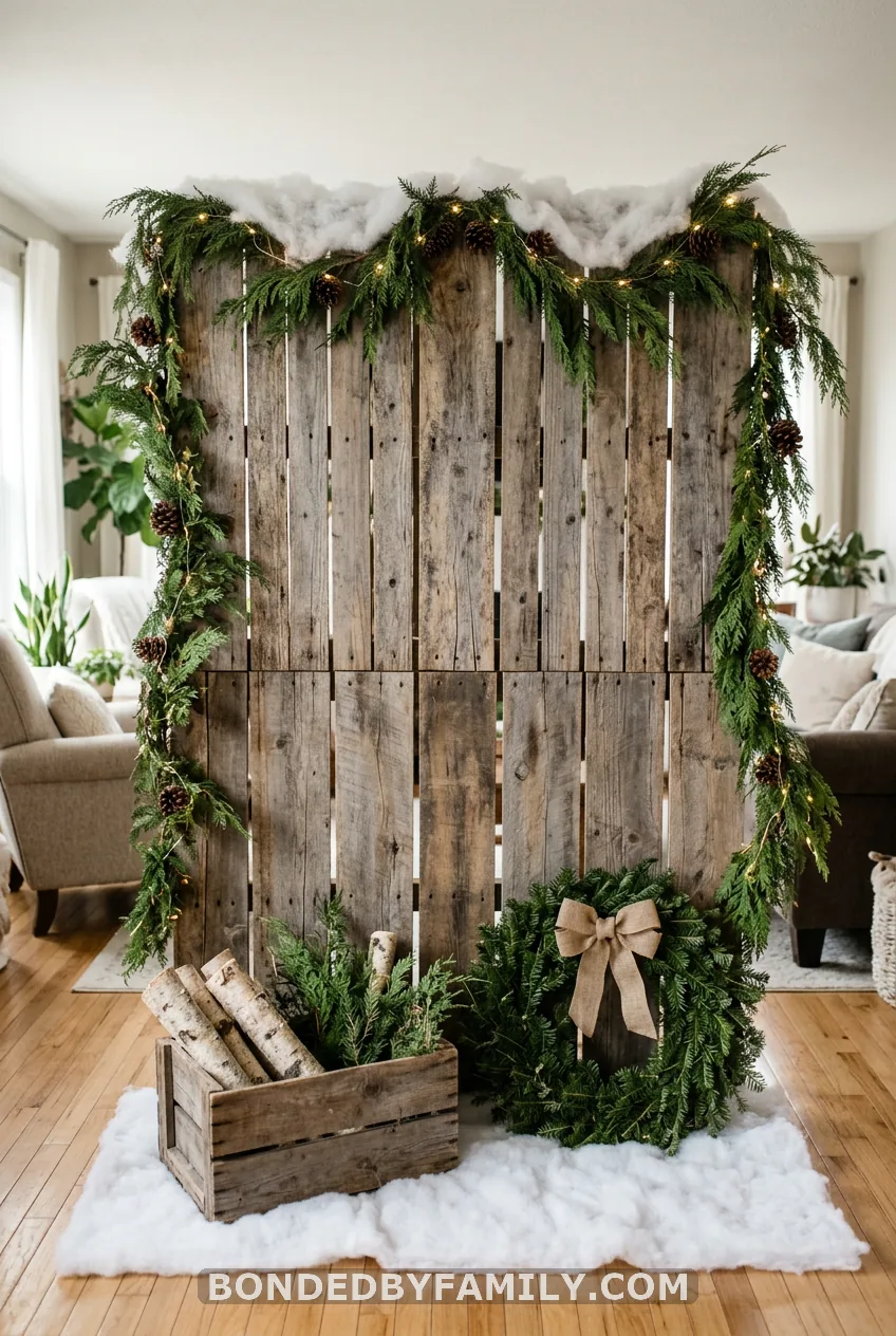 Build a Snowy Woodland Photo Backdrop