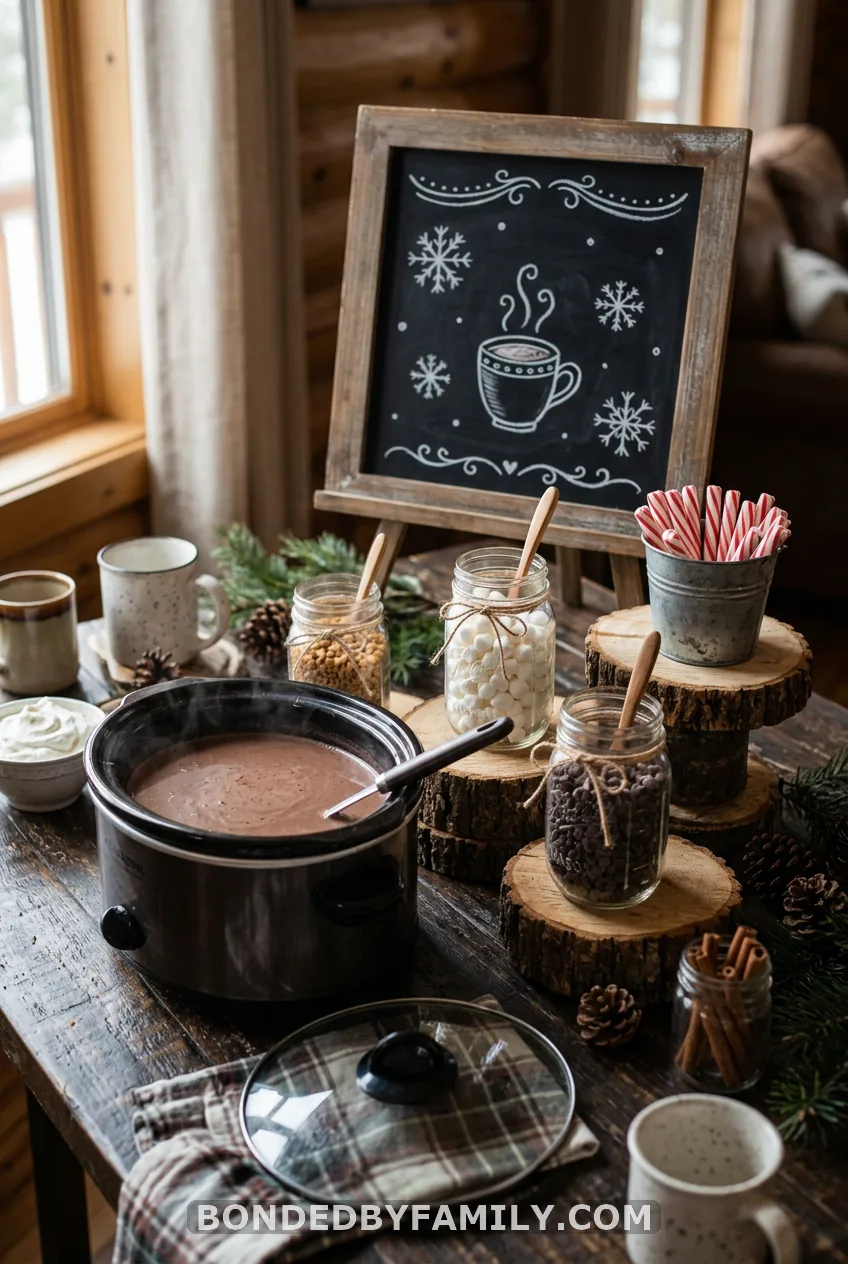 Make a Hot Cocoa Bar the Cozy Centerpiece