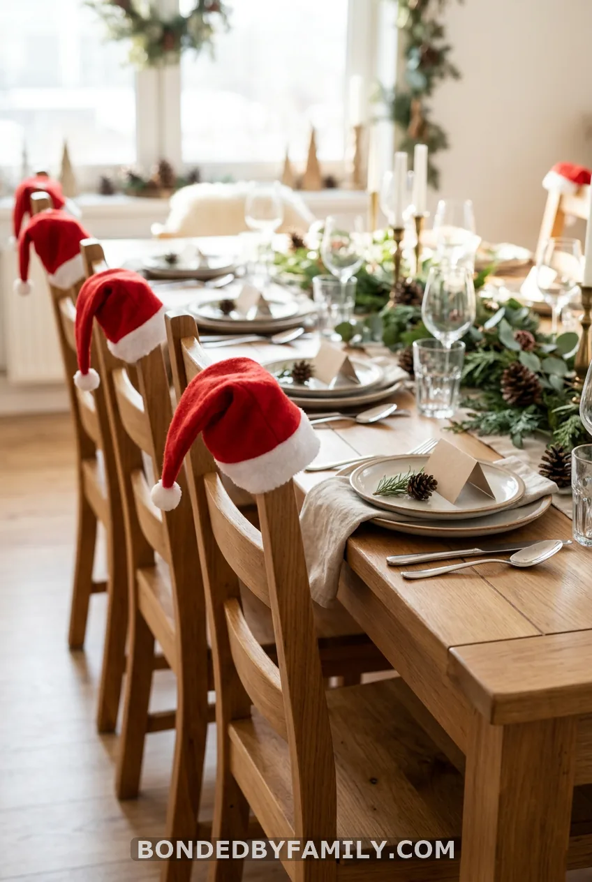 Santa Hat Chair Backs