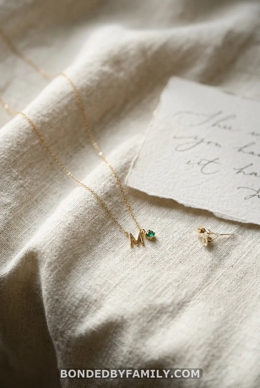 Initial or Birthstone Necklace