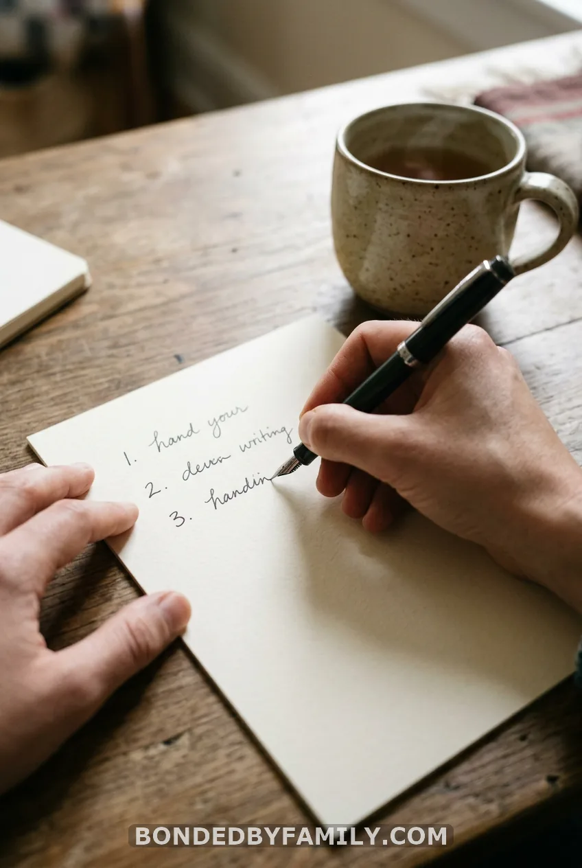 A Handwritten "18 Things I Love About You" Letter