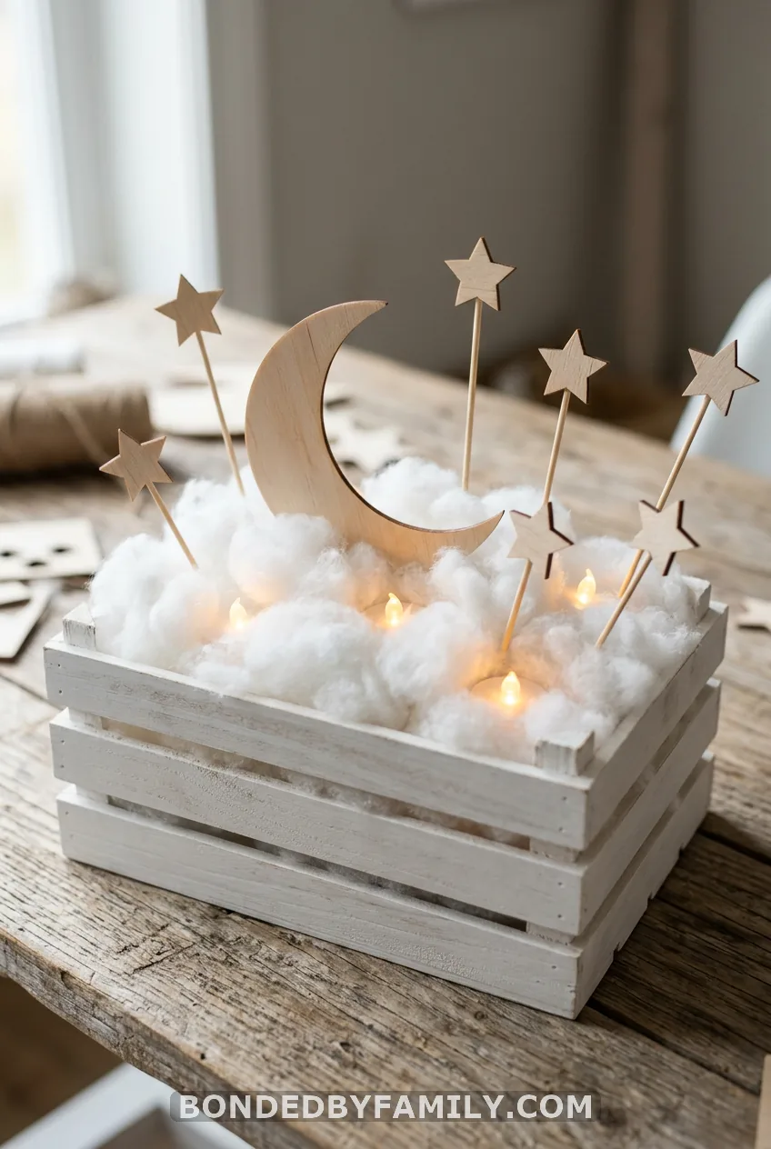 Make Cloud-and-Star Centerpieces