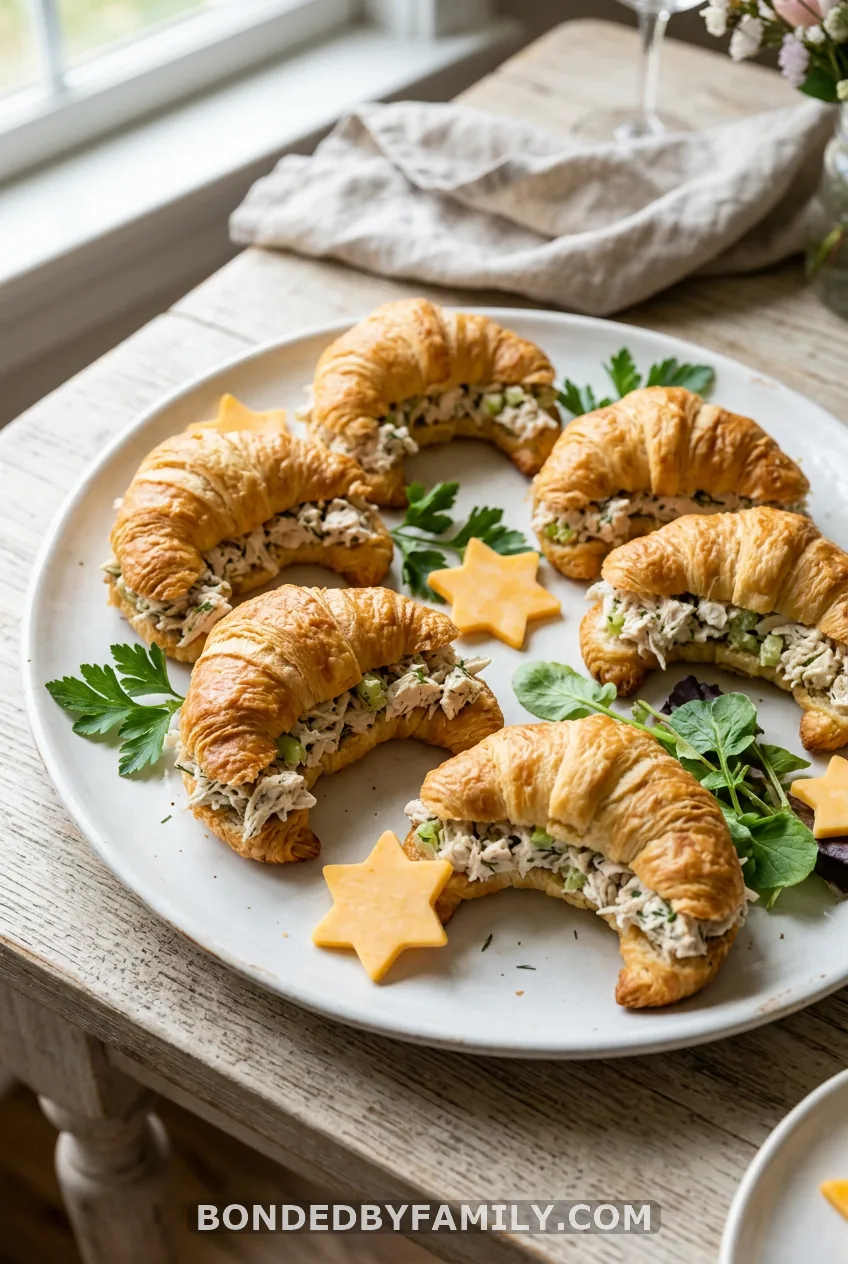 Make Crescent-Moon Chicken Salad Croissants