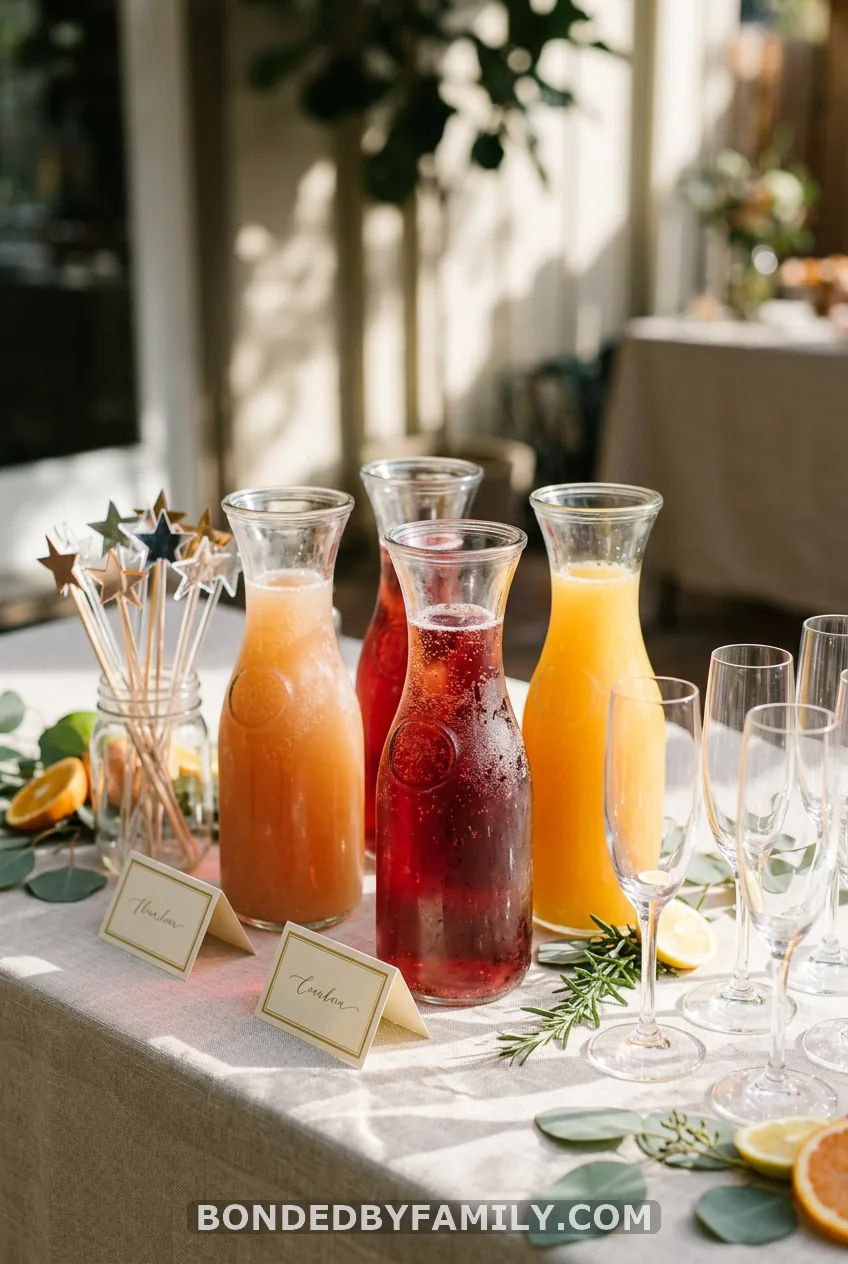 Pour a Mocktail and Bubbly Station