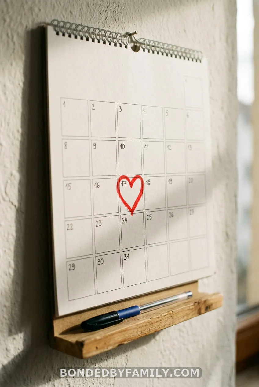 Circle the Due Date on a Calendar or Photo Book