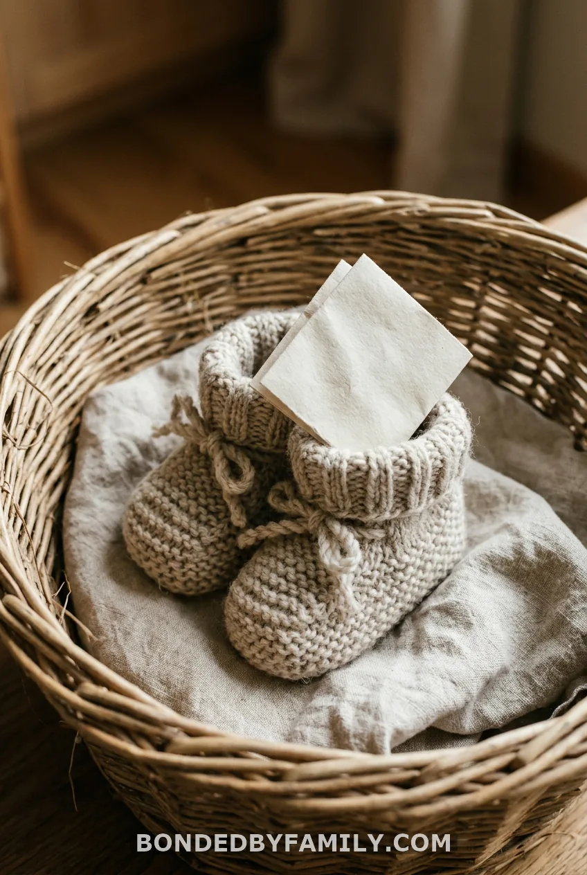 Slip a Note Inside Baby Booties