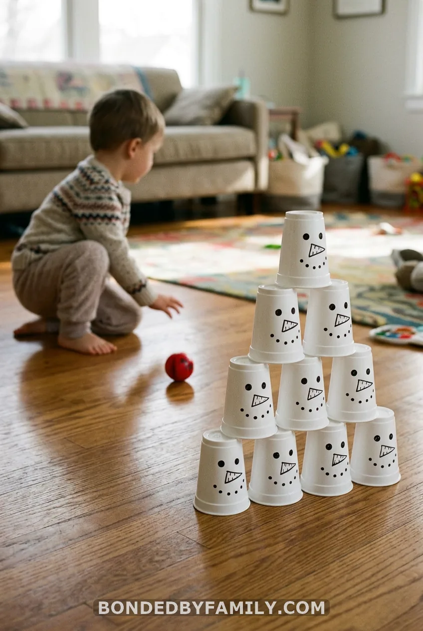 Snowman Cup Bowling